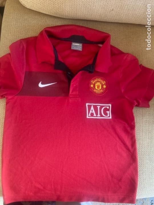 Colecionismo desportivo: Camiseta ni&ntilde;o Manchester united