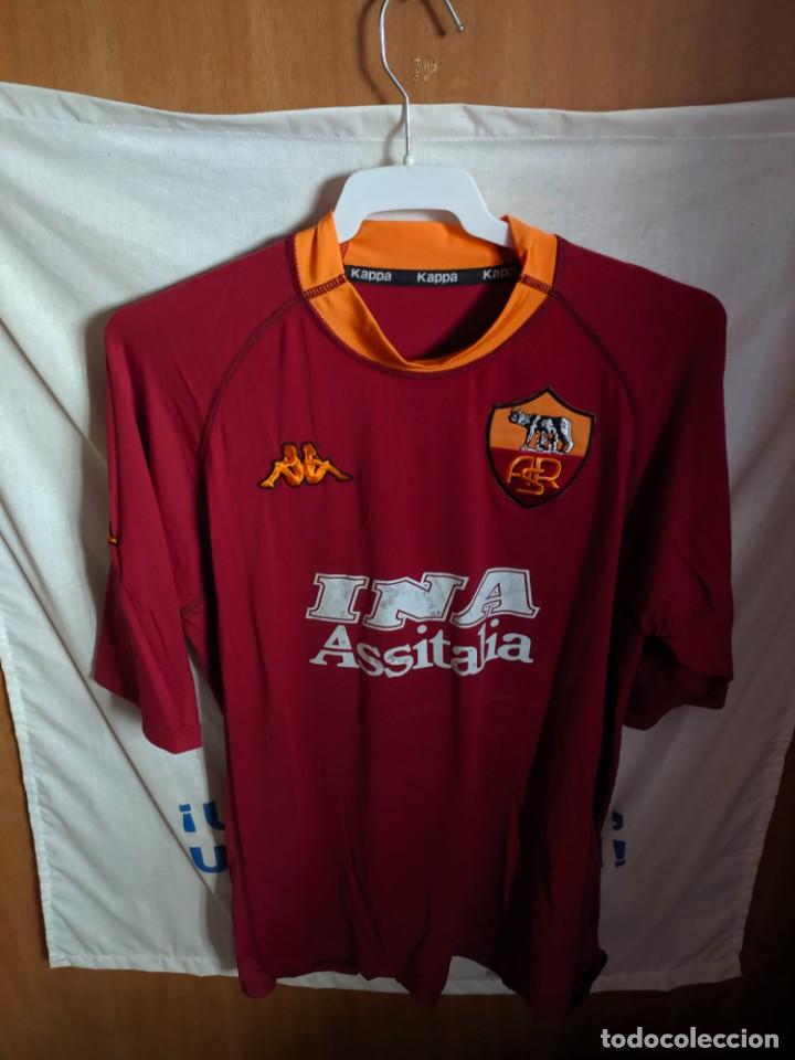 Coleccionismo deportivo: Original | Camiseta de Futbol | Talla XL | AS Roma - 18 Gabriel Omar Batistuta - player issue