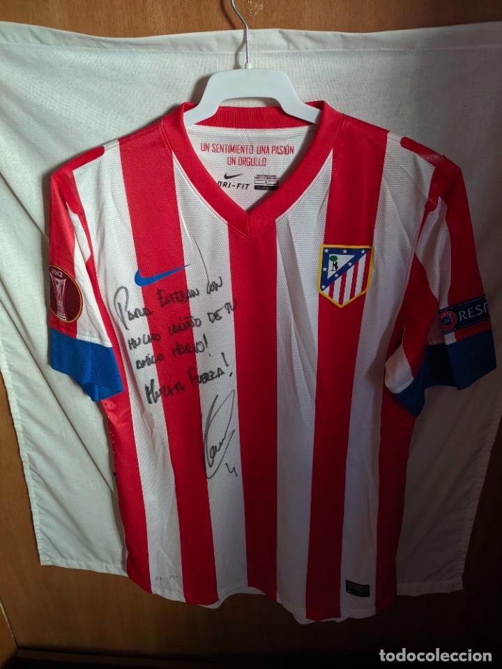 Colecionismo desportivo: Original | Camiseta de Futbol | Talla L | Atletico de Madrid - 4 Mario Suarez - match worn