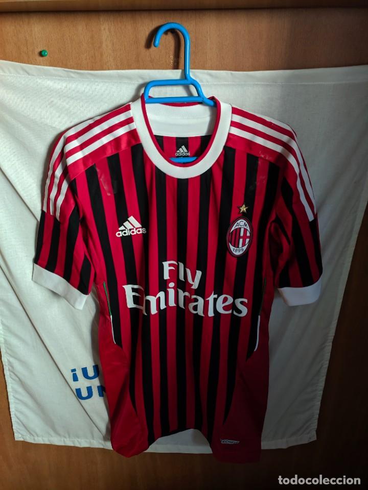 Collezionismo sportivo: Original | Camiseta de Futbol | Talla M | AC Milan - player issue techfit (desgaste en tiras d atras