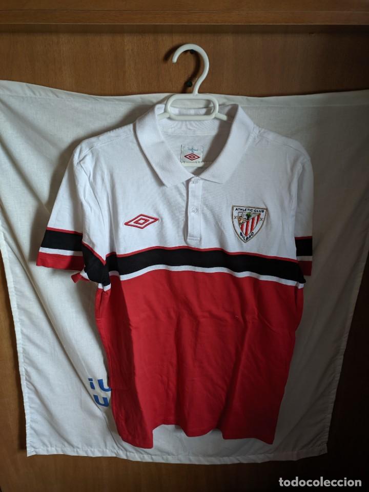 Collezionismo sportivo: Original | Camiseta de Futbol | Talla M | Polo del Athletic Club de Bilbao