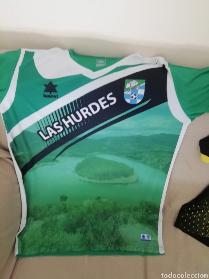 Colecionismo desportivo: Camiseta Las hurdes destino natural. El meandro . Talla L.