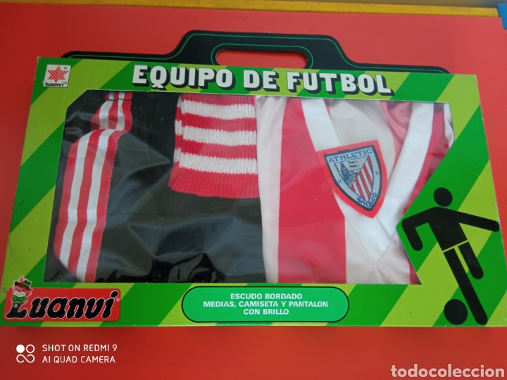 Colecionismo desportivo: EQUIPACI&Oacute;N F&Uacute;TBOL ATHLETIC DE BILBAO T-6.LUANVI 80S.NUEVO EN CAJA.
