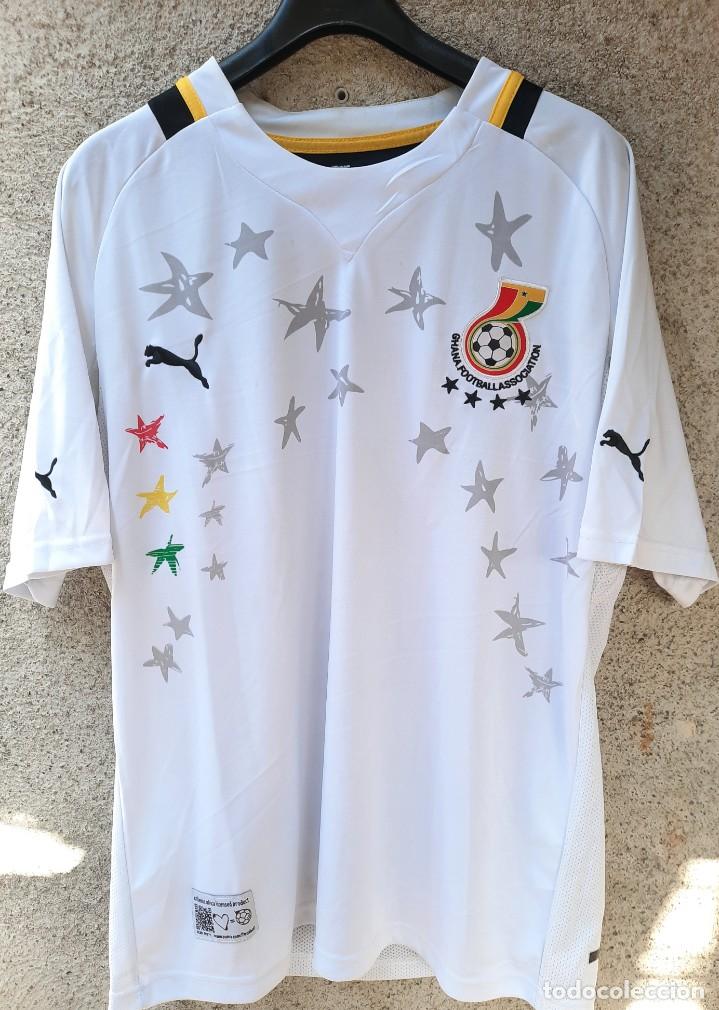 Coleccionismo deportivo: CAMISETA ORIGINAL SELECCI&Oacute;N GHANA. ESSIEN 8. TALLA S.