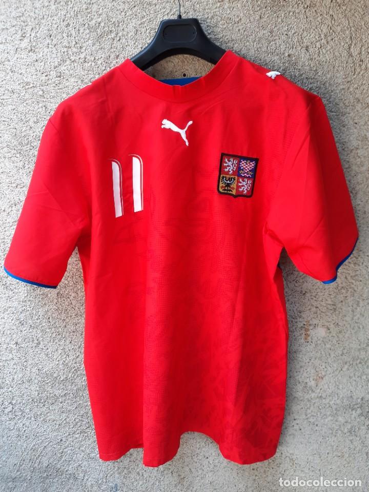 Coleccionismo deportivo: CAMISETA ORIGINAL REP&Uacute;BLICA CHECA. NEDVED 11. TALLA L.