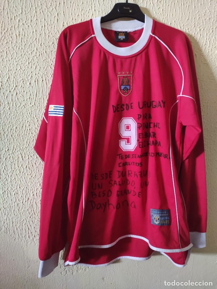 Colecionismo desportivo: Original | Camiseta de Futbol | Talla L | Seleccion de Uruguay - 9 (Dario Silva) - match worn
