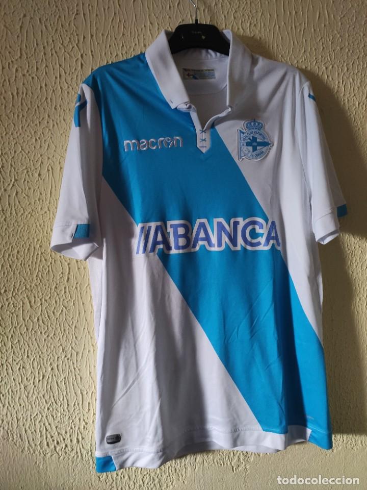 Sports collectibles: Original | Camiseta de Futbol | Talla L | Deportivo de la Coru&ntilde;a - dorsal 15 - match worn