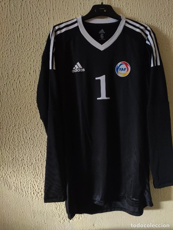 Sports collectibles: Original | Camiseta de Futbol | Talla M | Seleccion de Andorra - dorsal 1 - match worn