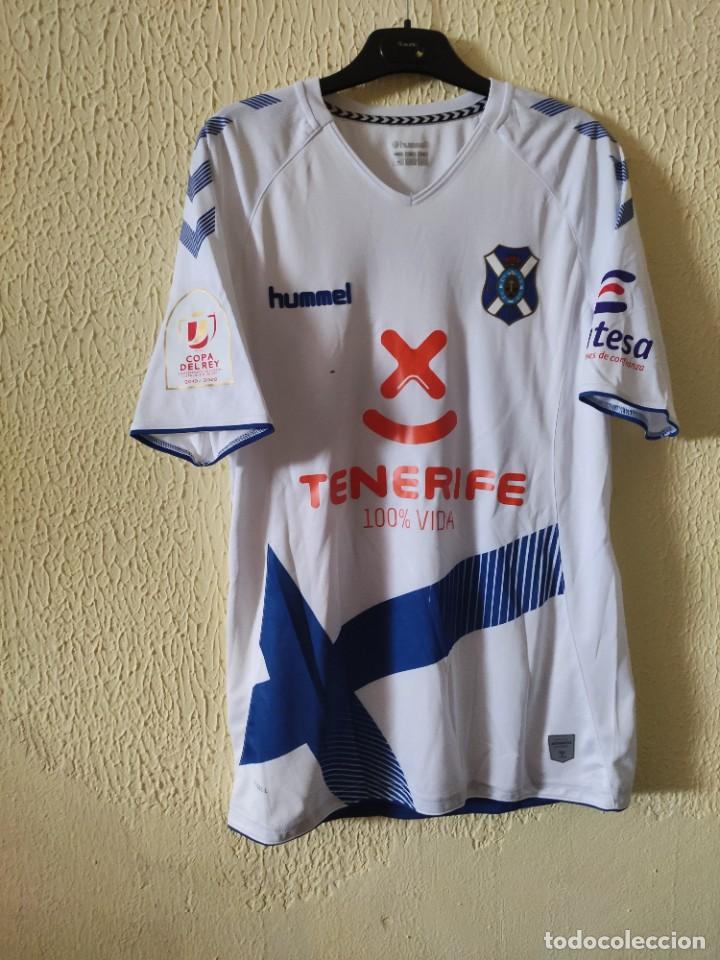 Sports collectibles: Original | Camiseta de Futbol | Talla M | CD Tenerife - 18 Isma Lopez - copa del rey - match worn