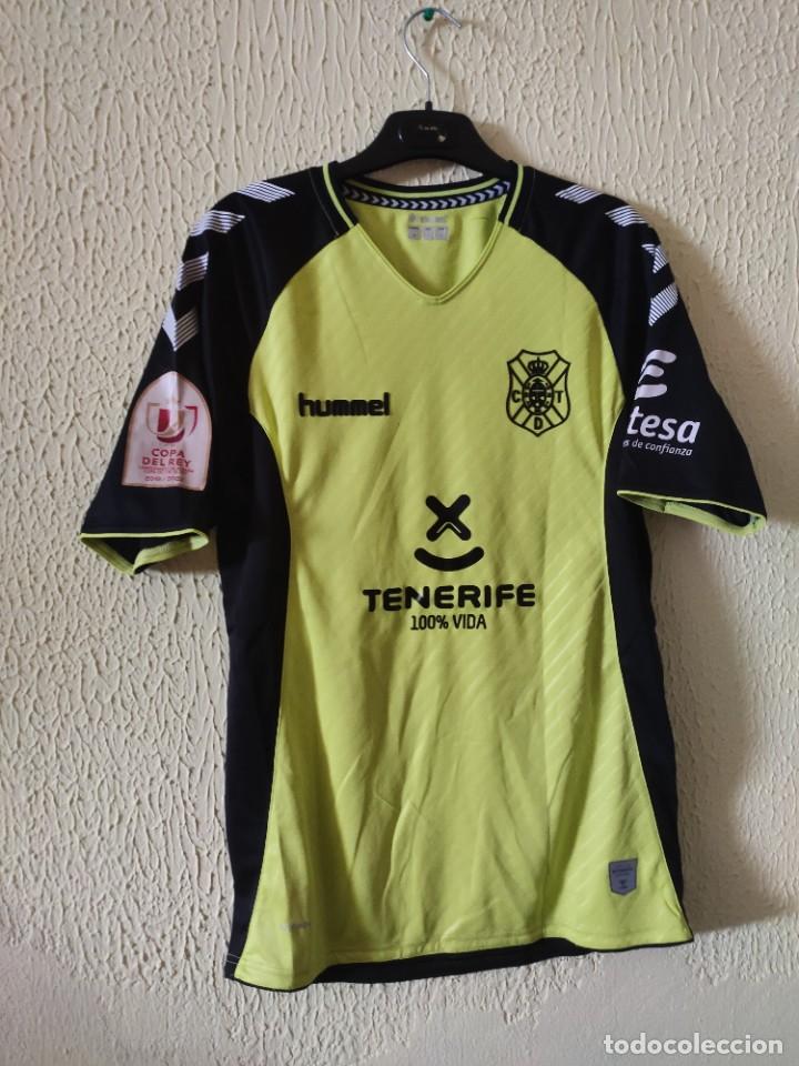 Sports collectibles: Original | Camiseta de Futbol | Talla M | CD Tenerife - 18 Isma Lopez - copa del rey - match worn