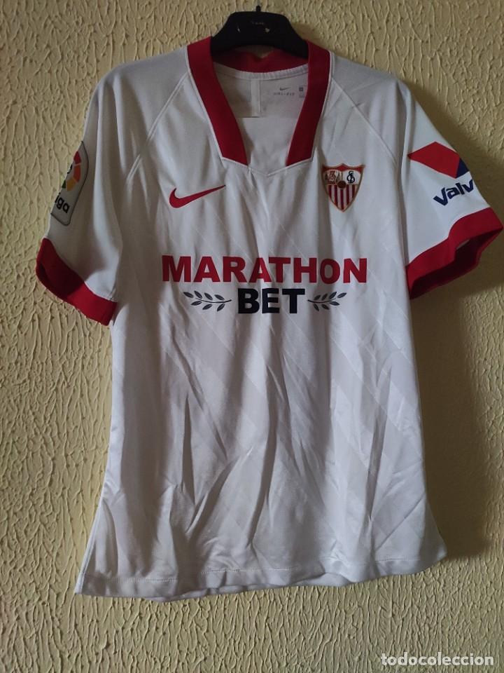 Sports collectibles: Original | Camiseta de Futbol | Talla M | Sevilla FC - 11 Munir - match worn