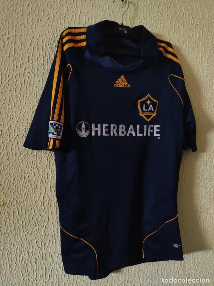 Collectionnisme sportif: Original | Camiseta de Futbol | Talla S | LA Galaxy (MLS - EEUU) (sponsor con ligero desgaste)
