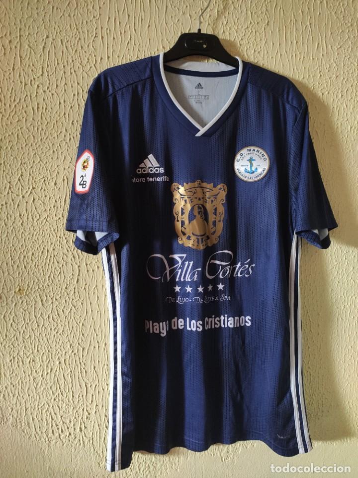 Coleccionismo deportivo: Camiseta de Futbol | Original | Talla L | CD Marino - 26 Aday Tavio - match worn