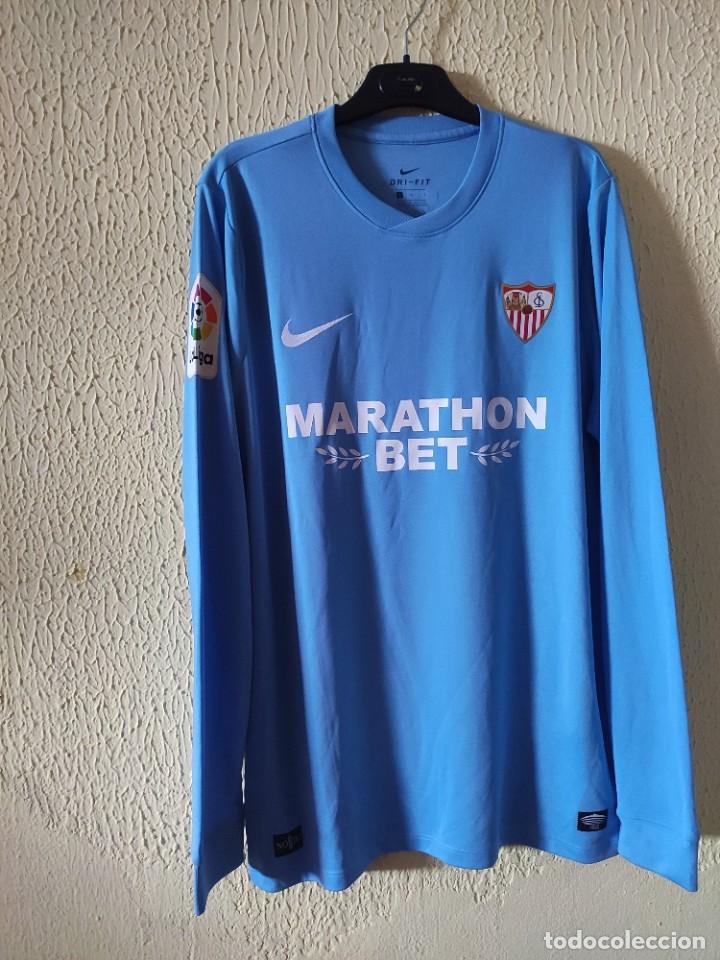Coleccionismo deportivo: Camiseta de Futbol | Original | Talla L | Sevilla FC - 1 Tomas Vaclik - match worn