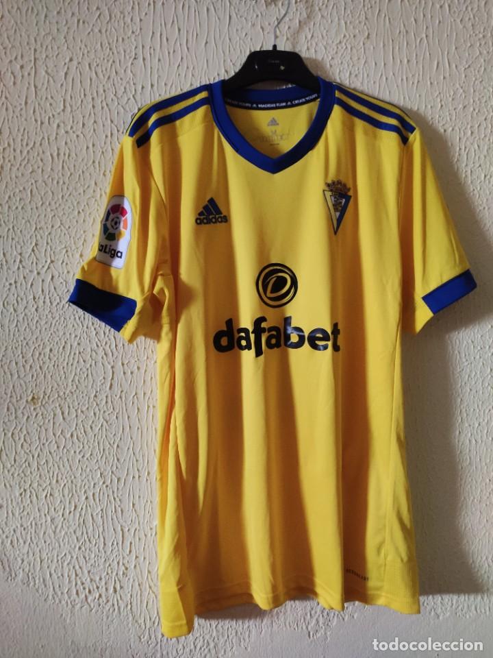 Coleccionismo deportivo: Camiseta de Futbol | Original | Talla M | Cadiz CF - 12 Yann Bodiger - match worn