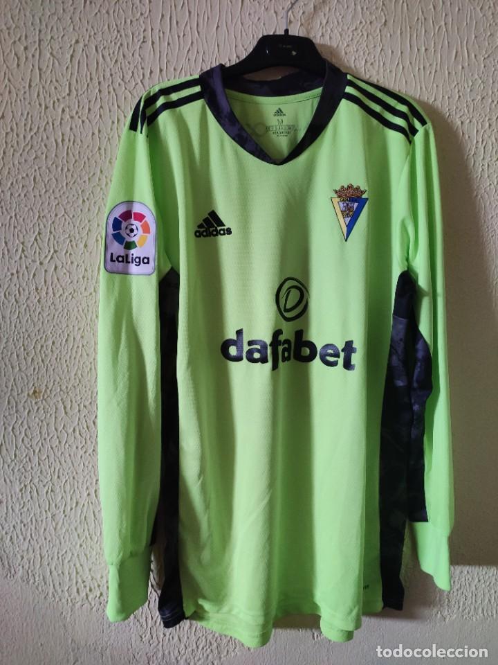 Coleccionismo deportivo: Camiseta de Futbol | Original | Talla M | Cadiz CF - 1 David Gil - match worn