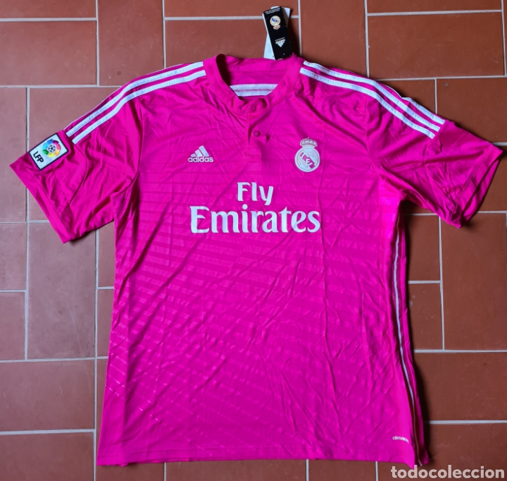 declaración eficaz asesinato camiseta rosa adidas real madrid - fly emirates - Compra venta en  todocoleccion