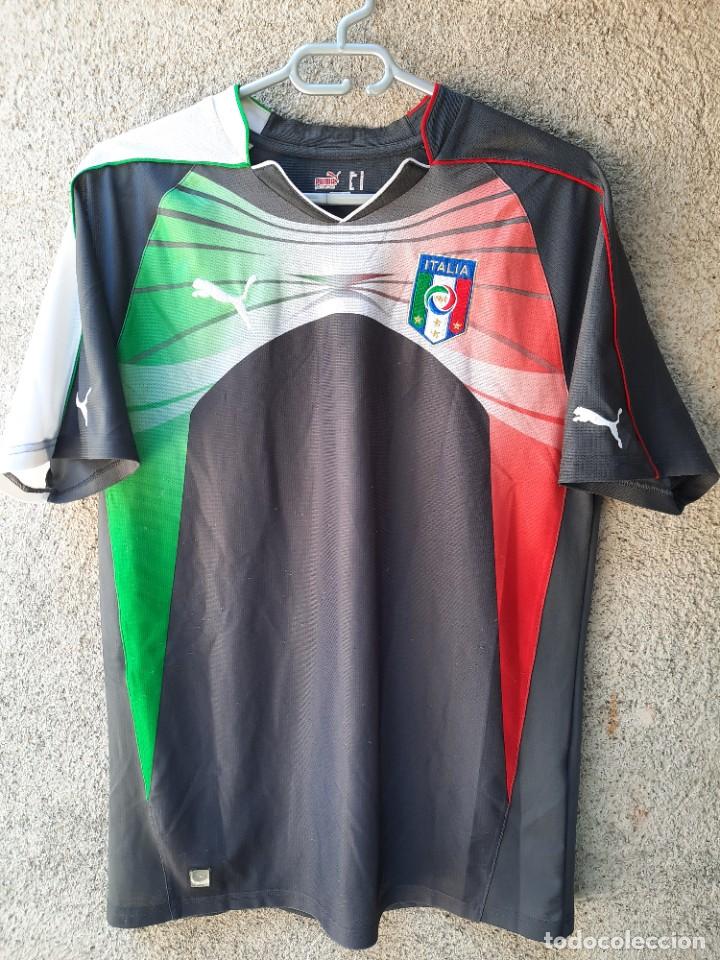Coleccionismo deportivo: CAMISETA ORIGINAL SELECCI&Oacute;N ITALIANA. BUFFON 1. TALLA M.