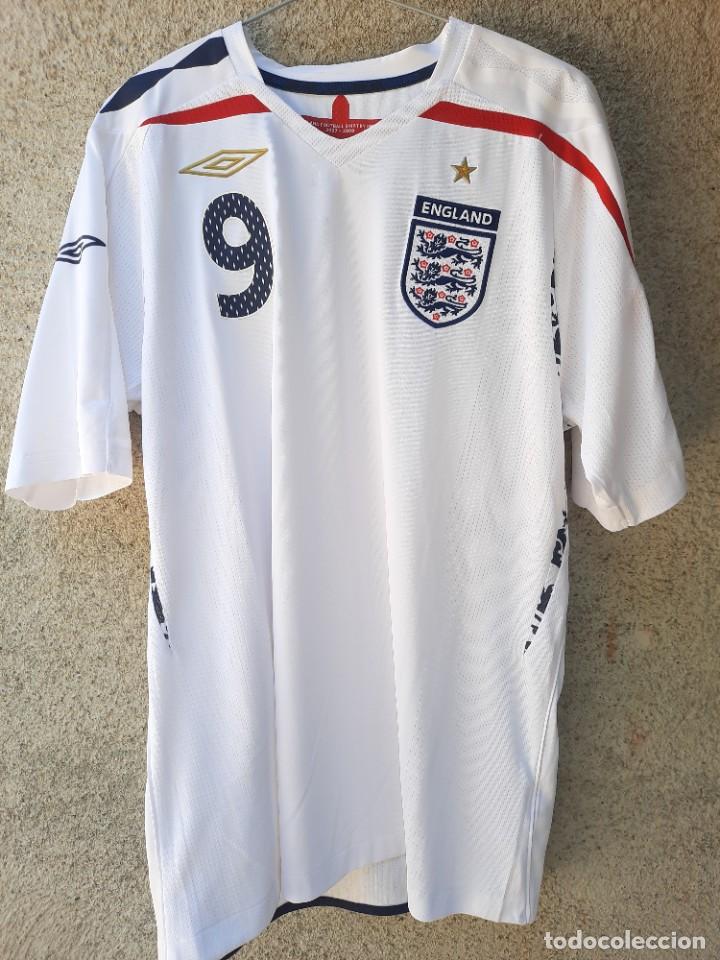 Coleccionismo deportivo: CAMISETA ORIGINAL SELECCI&Oacute;N INGLESA. ROONEY 9. TALLA L.