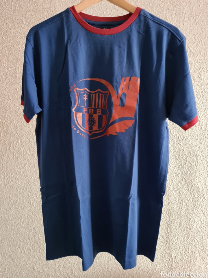 Coleccionismo deportivo: Camiseta Penya Barcelonista de Besal&uacute; - FC Barcelona F&uacute;tbol Catal&agrave; Bar&ccedil;a Cul&eacute; - La Garrotxa