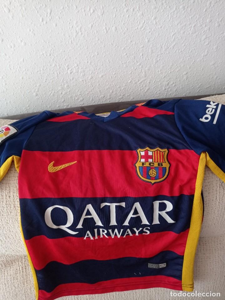Coleccionismo deportivo: Messi Camiseta talla ni&ntilde;o Qatar airways.muy buen estado. Sin n&uacute;mero