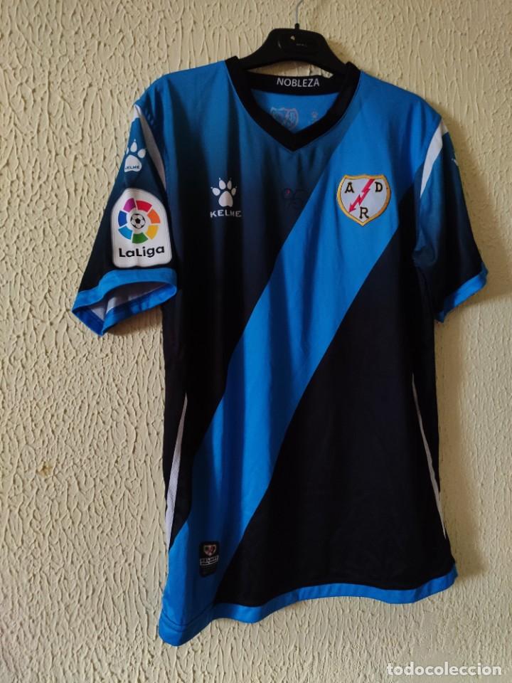 Coleccionismo deportivo: Original | Camiseta Futbol | Talla L | Rayo Vallecano - 7 Leo Ulloa - match worn vs Girona FC