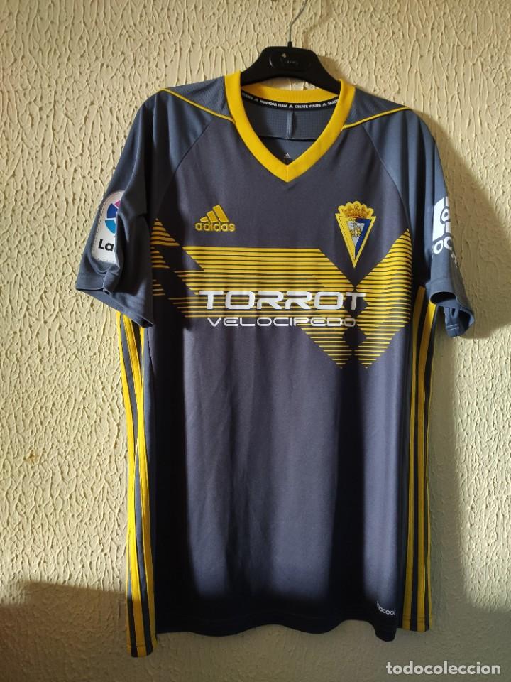 Coleccionismo deportivo: Original | Camiseta Futbol | Talla M | Cadiz CF - 17 Edu Ramos - match worn