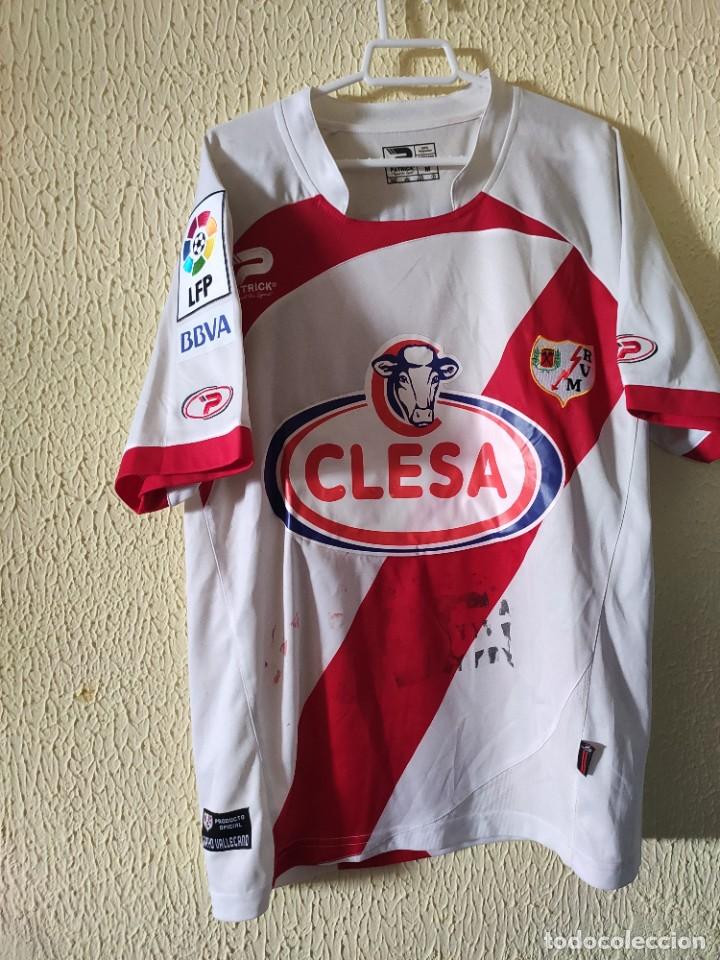Coleccionismo deportivo: Original | Camiseta Futbol | Talla M | Rayo Vallecano - 18 Jose Serrano - match worn