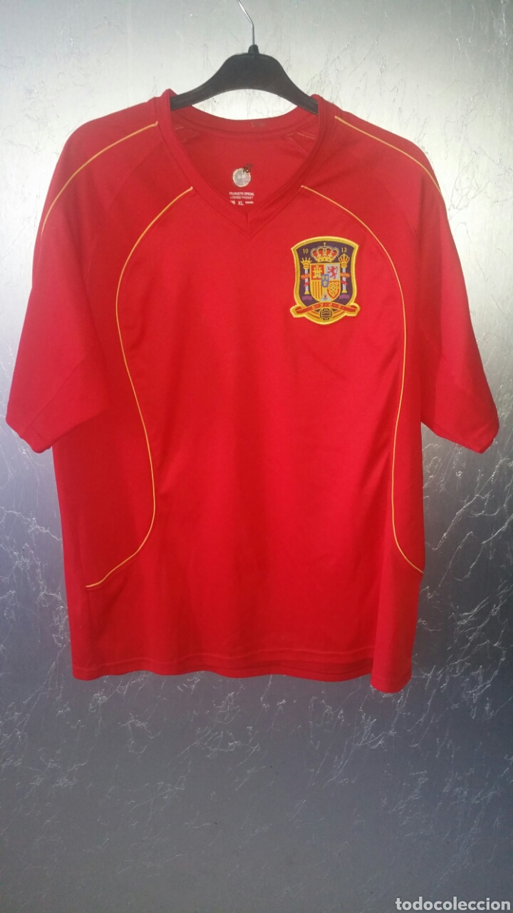 Coleccionismo deportivo: Camiseta de f&uacute;tbol, selecci&oacute;n espa&ntilde;ola, talla XL.