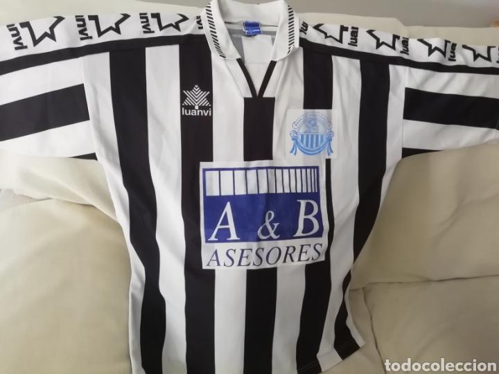 Sports collectibles: Camiseta Badajoz industrial antigua. Talla L, Luanvi