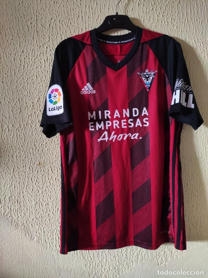 Sports collectibles: Camiseta de Futbol | Original | Talla M | CD Mirandes - 23 Jon Guridi - match worn vs Cadiz CF