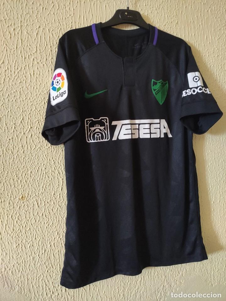 Sports collectibles: Camiseta de Futbol | Original | Talla L | Malaga CF - 3 Diego Gonzalez - match worn