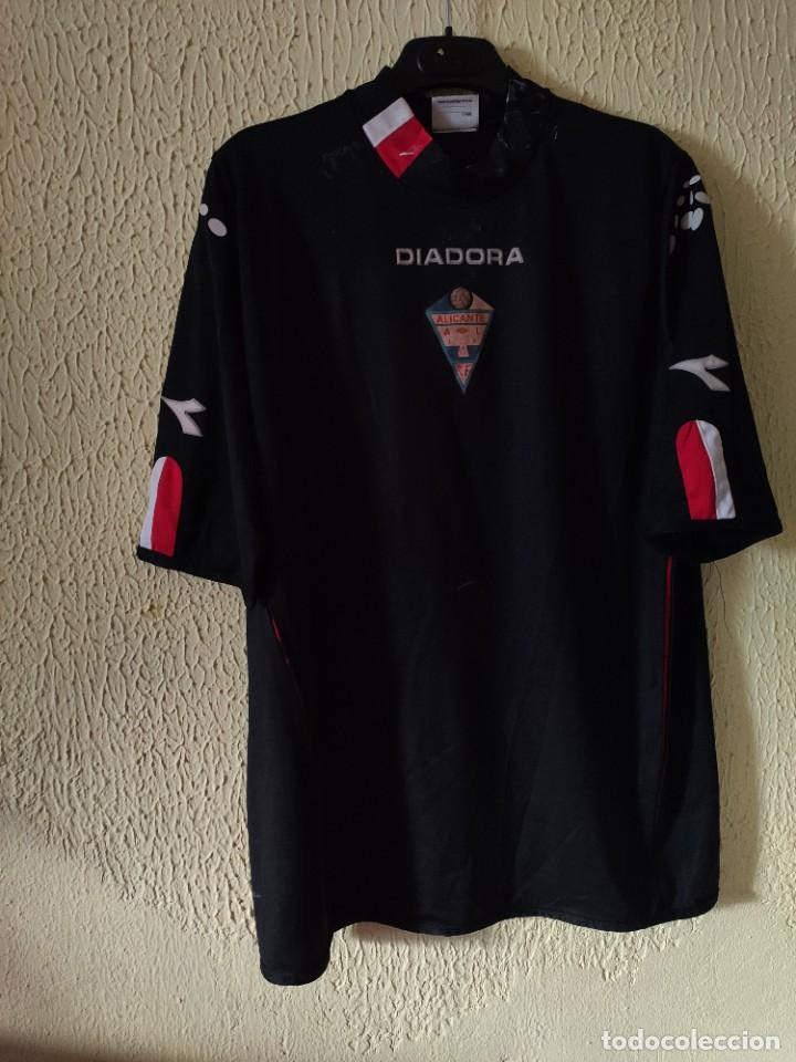 Sports collectibles: Camiseta de Futbol | Original | Talla XL | Alicante CF - 7 Nene - match worn (con marcas de uso)