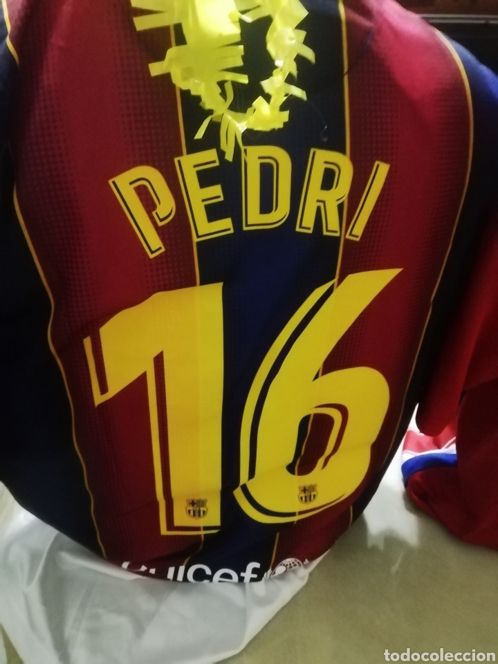 Coleccionismo deportivo: Camisetas FC Barcelona. 3 shirts PEDRI, INIESTA Y CENTENARIO