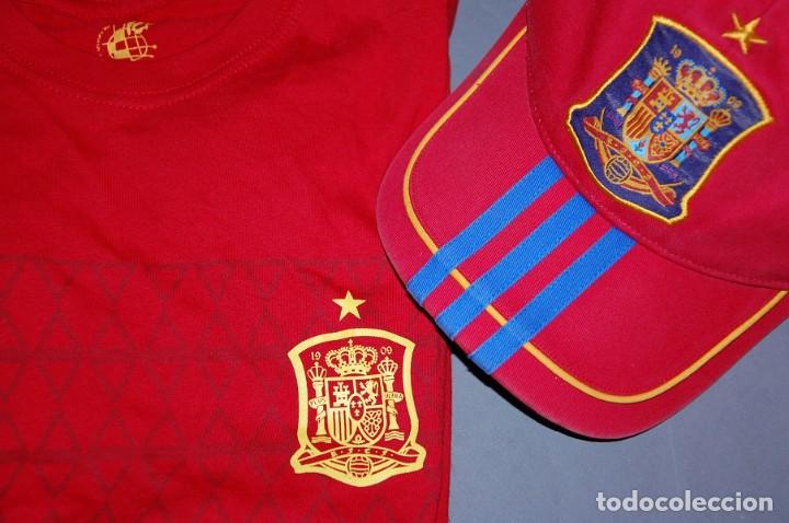 Sports collectibles: CAMISETA SELECCION ESPA&Ntilde;OLA TALLA 8+GORRA SELECCION ESPA&Ntilde;OLA