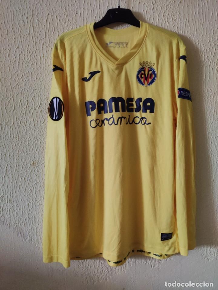 Sports collectibles: Camiseta de Futbol | Original | Talla L | Villarreal CF - 4 Pau Torres - Europa League - match worn