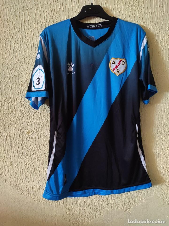 Sports collectibles: Camiseta de Futbol | Original | Talla L | Rayo Vallecano B - dorsal 14 - match worn