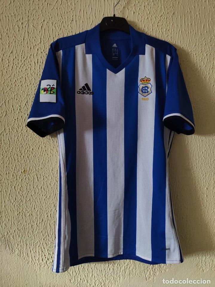 Colecionismo desportivo: Camiseta de Futbol | Original | Talla M | Recreativo de Huelva - dorsal 17 - match worn
