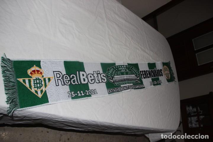 Coleccionismo deportivo: BUFANDA MATCH DE LA UEFA EUROPA LEAGUE REAL BETIS Y FERENCVAROS SCARF