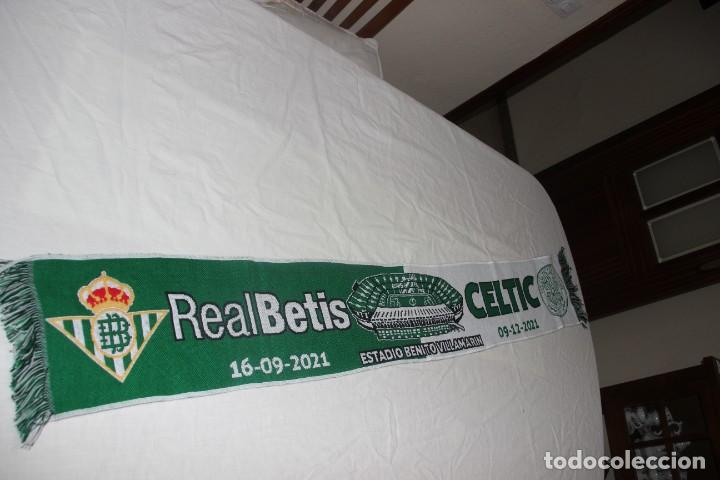 Coleccionismo deportivo: BUFANDA MATCH UEFA EUROPA LEAGUE ENTRE REAK BETIS Y CELTIC DE GLASGOW SCARF