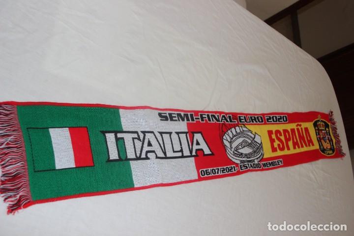 Coleccionismo deportivo: BUFANDA DE LA SEMIFINAL DE LA NATION LEAGUE ENTRE SELECCION DE ITALIA Y SELECCION DE ESPA&Ntilde;A SCARF