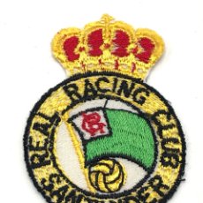 Coleccionismo deportivo: REAL RACING CLUB DE SANTANDER ANTIGUO ESCUDO BORDADO PARCHE FUTBOL. Lote 303422063