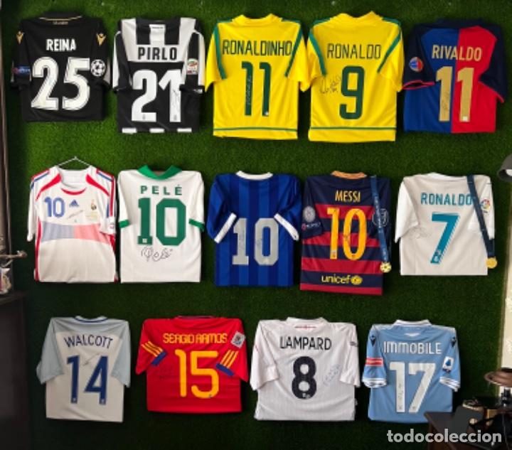 lote de camisetas fútbol firmadas + coa - Acquista Maglie da calcio antiche  su todocoleccion
