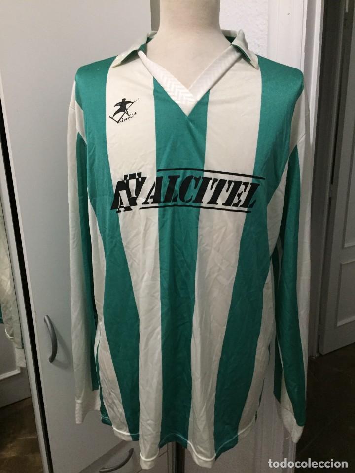 Coleccionismo deportivo: CAMISETA CON PUBLICIDAD DE TELEFONIA ALCITEL MARCA ,VALDEPORT,A&Ntilde;OS 70,XL