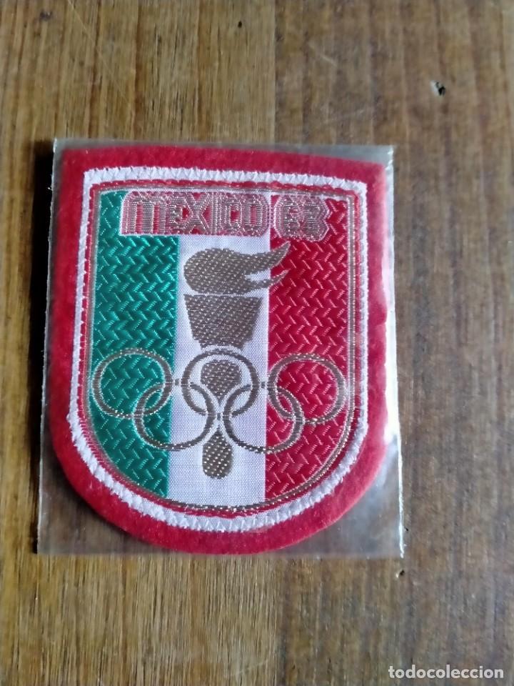 Coleccionismo deportivo: PARCHE EMBLEMA ESCUDO DE TELA M&Eacute;XICO 88