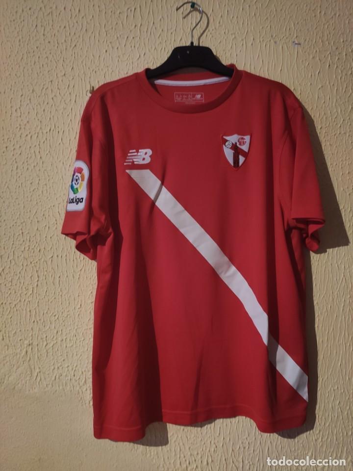Colecionismo desportivo: Original | Camiseta Futbol | Talla L | Sevilla Atletico - 4 Diego Gonzalez - match worn vs Cadiz CF