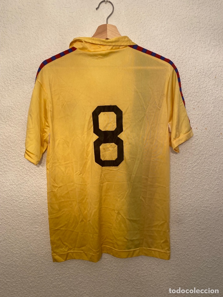 camiseta meyba amarilla manga larga barcelona t - Buy Football T-Shirts on  todocoleccion