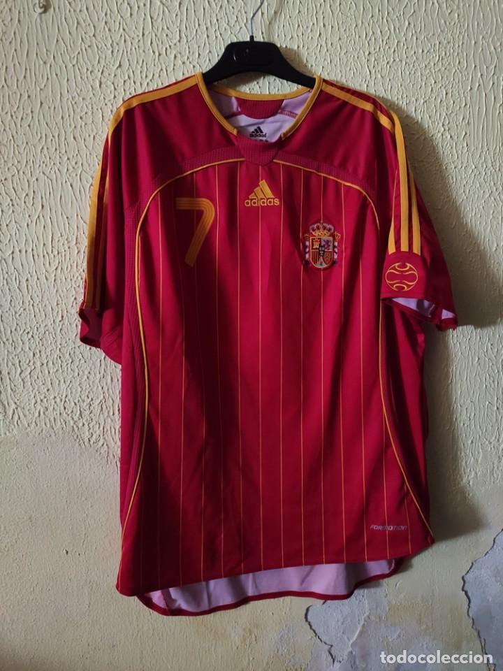 Colecionismo desportivo: Original | Camiseta shirt Futbol | Talla XL | Seleccion de Espa&ntilde;a - dorsal 7 - match worn