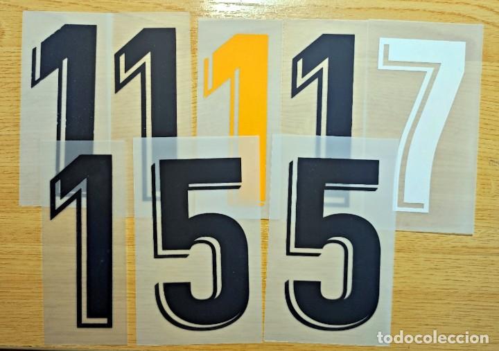 Colecionismo desportivo: 8 NUMEROS DORSAL PARA PANTALON FUTBOL LIGA ESPA&Ntilde;OLA OFICIAL TERMOADHESIVA