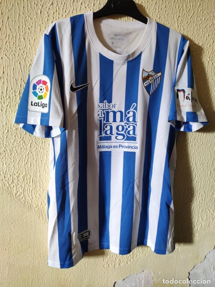 Coleccionismo deportivo: Original | Camiseta Futbol shirt football | Talla L | Malaga CF - 15 Anto&ntilde;in - match worn